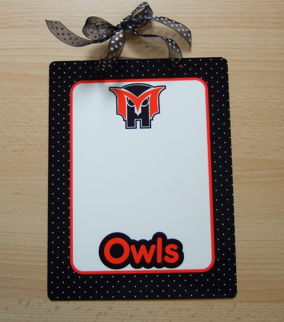Mjt. Healthy Owls Dry Erase board DEB1013