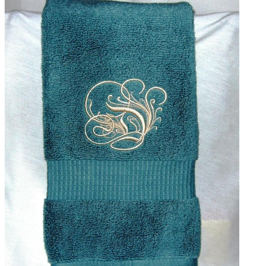 Monogrammed hand towel